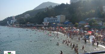 Пляж Алушты. Крым