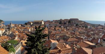 панорама дубровника. хорватия