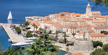 панорама корчула. хорватия