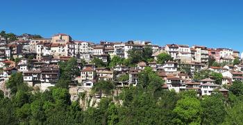 панорама старого города велико тырново. болгария