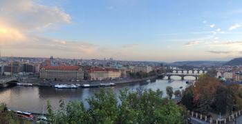 Панорама (1) Праги с обзорной площадки в парке Летенские сады