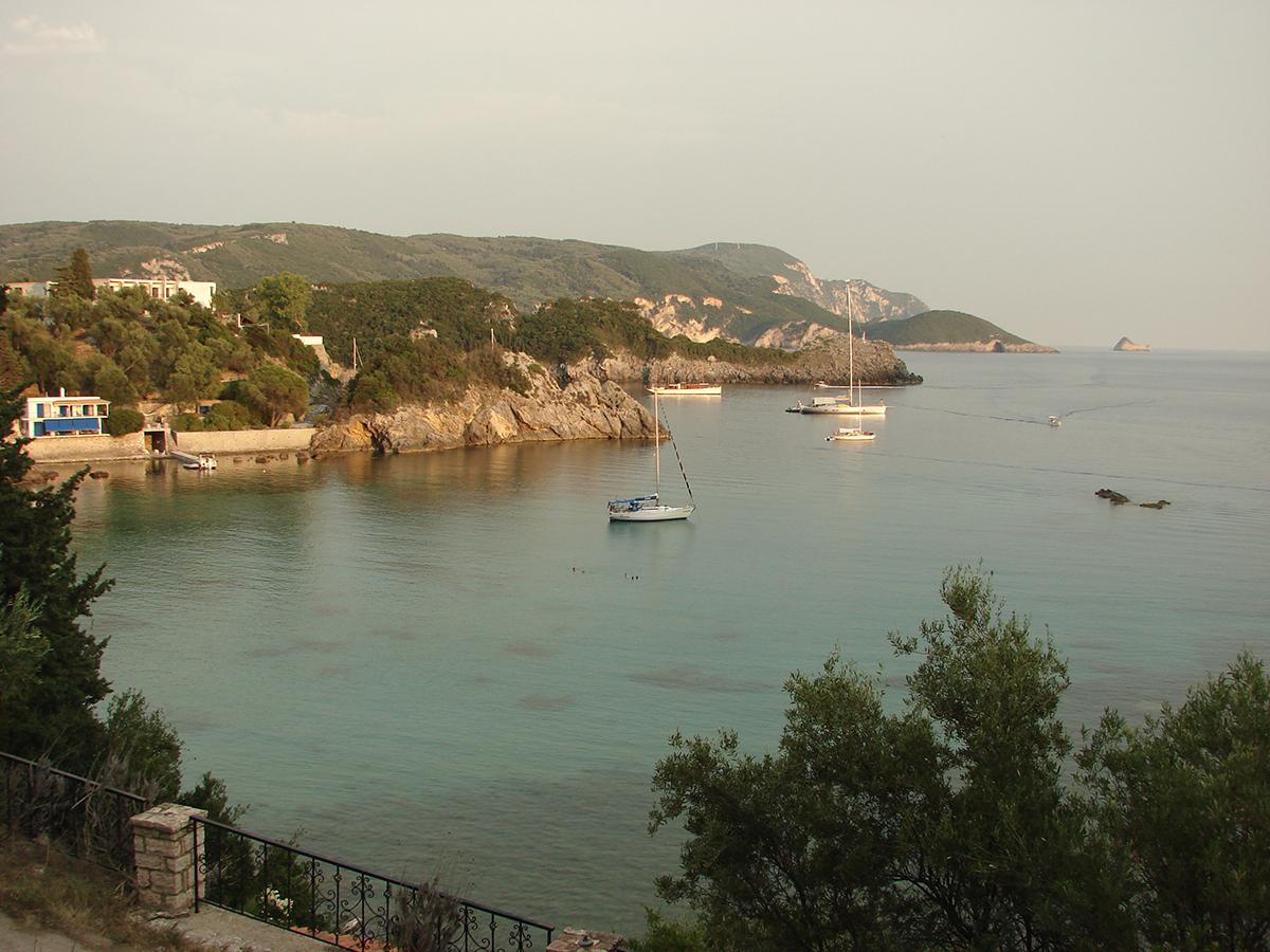 Paleokastritsa - a resort on the island of Kerkyra (Corfu)