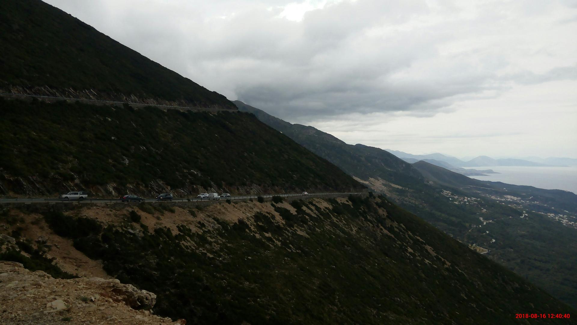 The Llogara Pass in Albania