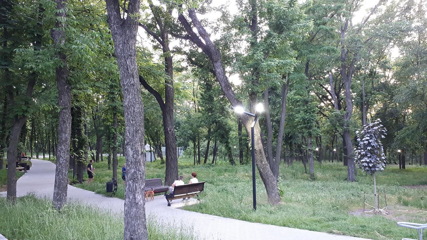 Gagarin Park in Dnipro