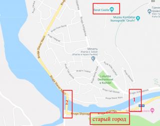 Албания. Берат. Карта