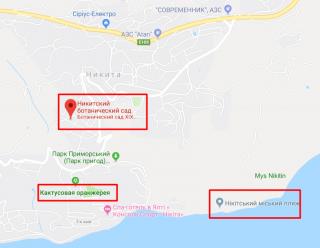 Никита достопримечательности. Крым