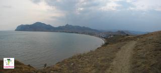 Панорама Коктебеля. Крым