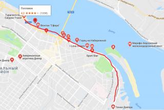 Центральная набережная Днепра. Украина