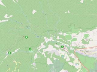 Карта маршрута по Боткинской тропе (Ялта). Крым