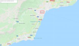 Большая Ялта на карте Крыма