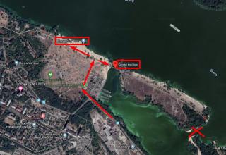Городской пляж Каменское. Украина