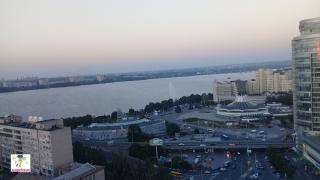 Панорама вечернего Днепра. Украина