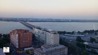 Панорама вечернего Днепра. Украина