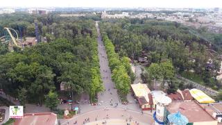 вид с колеса обозрения в харькове