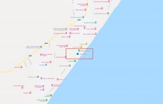 Карта одного из мест спуска на пляж Санжейка