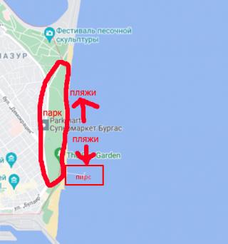 бургас карта