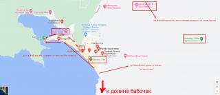Карта Олюдениз. Турция