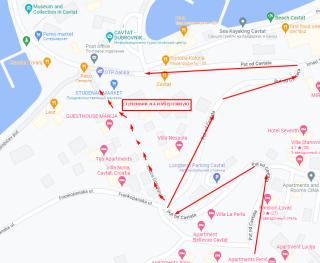 бесплатная парковка цавтат. хорватия