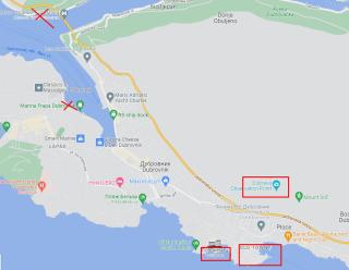 карта дубровника