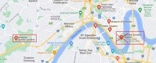 ботсад брисбена на карте. австралия