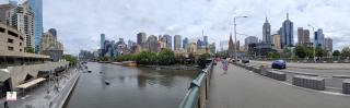 Southbank променад. мельбурн. австралия