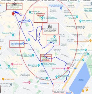 готический квартал. барселона. испания