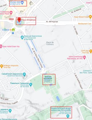 барселона площадь испании