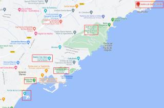 карта бланес. испания
