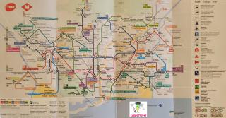 карта метро барселона. испания