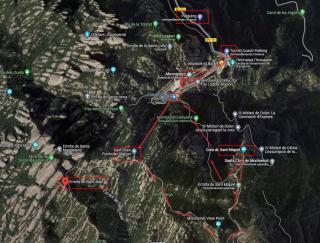 маршрут монсеррат 2023. барселона. испания