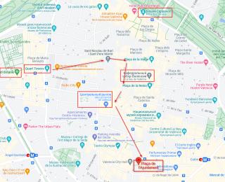 Валенсия карта. испания