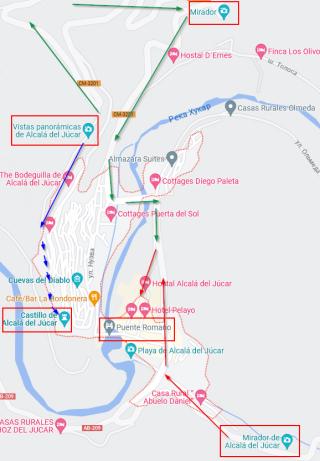алькара дель хукар карта. испания
