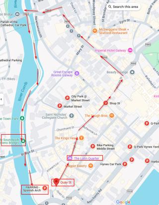 прогулка по центру города Galway