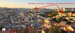 Miradouro da Graça + смотровая площадка Miradouro da Senhora do Monte