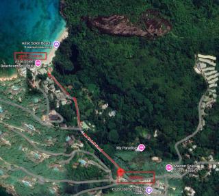 Anse Soleil Beach на карте